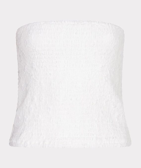 Top bandeau embroidery flower Esqualo