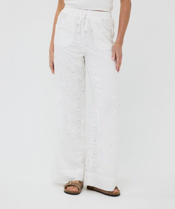 Trousers embroidery flower Esqualo