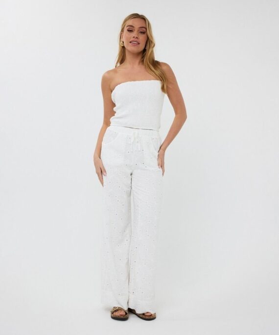 Trousers embroidery flower Esqualo