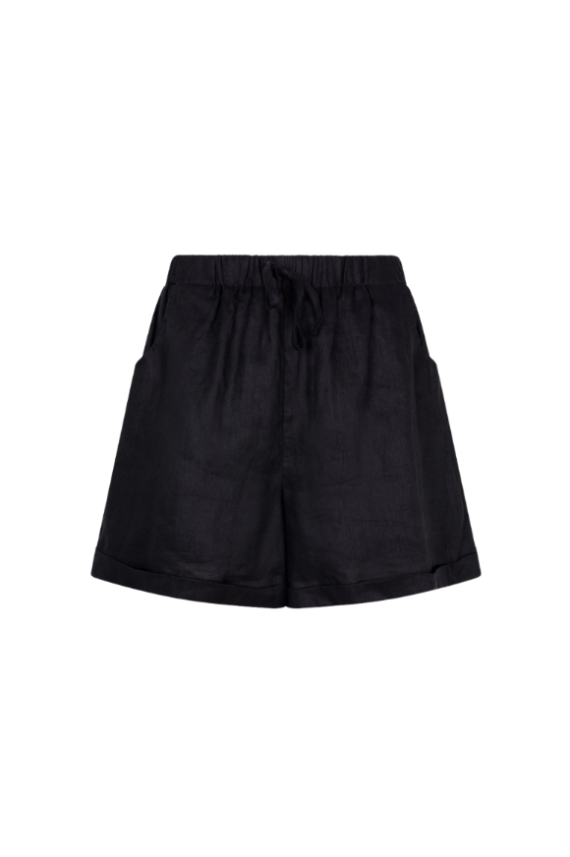 Short linen black Esqualo