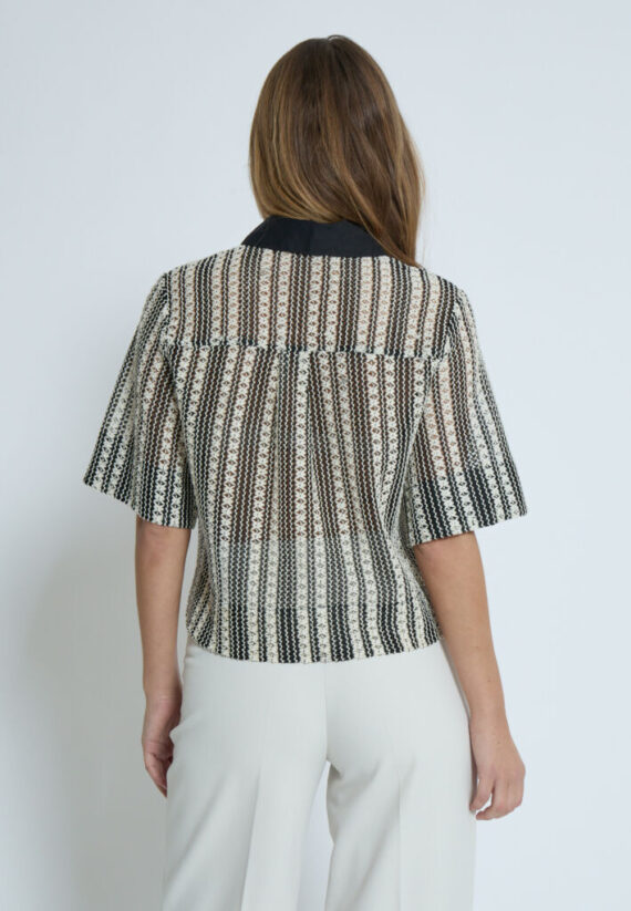 MSNila shirt black striped Minus