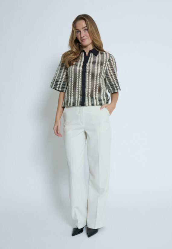 MSNila shirt black striped Minus