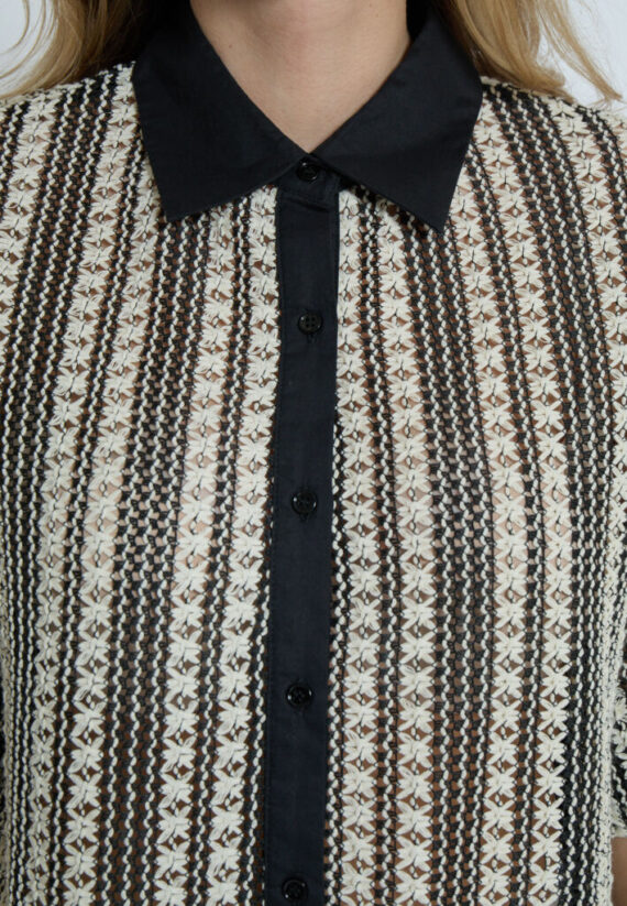 MSNila shirt black striped Minus