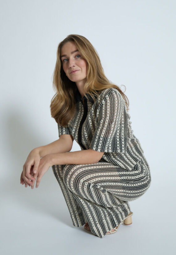 MSNila shirt black striped Minus