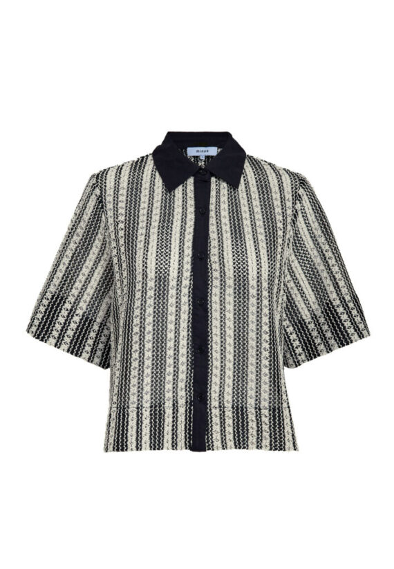 MSNila shirt black striped Minus