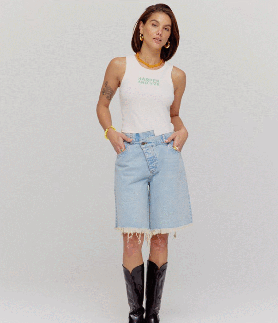 Dionne shorts Harper and Yve