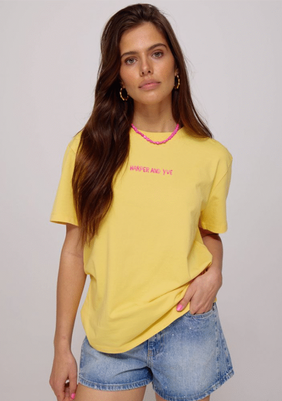 Lobbi t-shirt yellow Harper and Yve