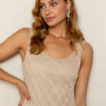 Delphina jurk beige Freebird