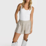 Foil shorts Alix the label