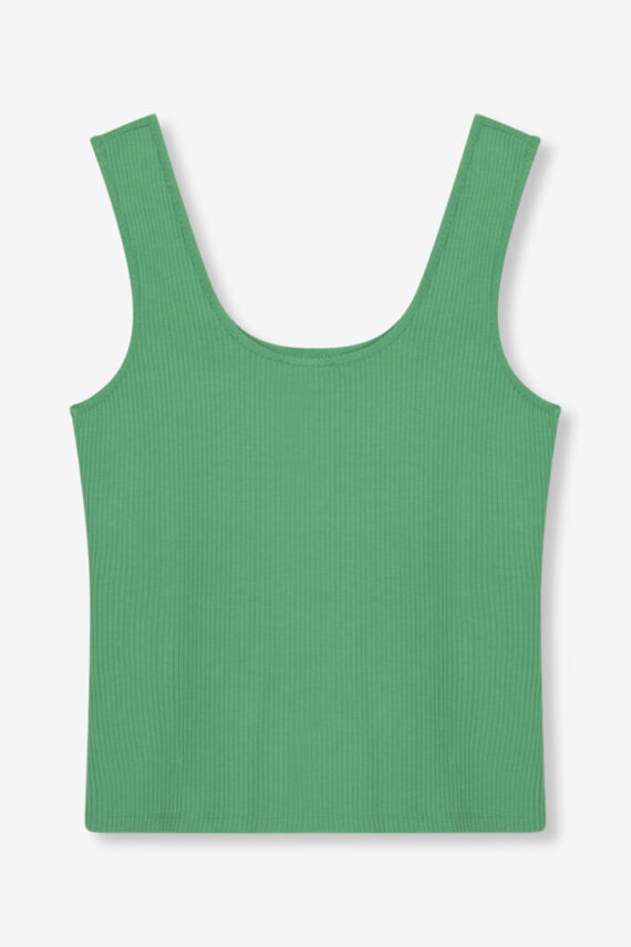 Ladies knitted tanktop groen Alix the Label