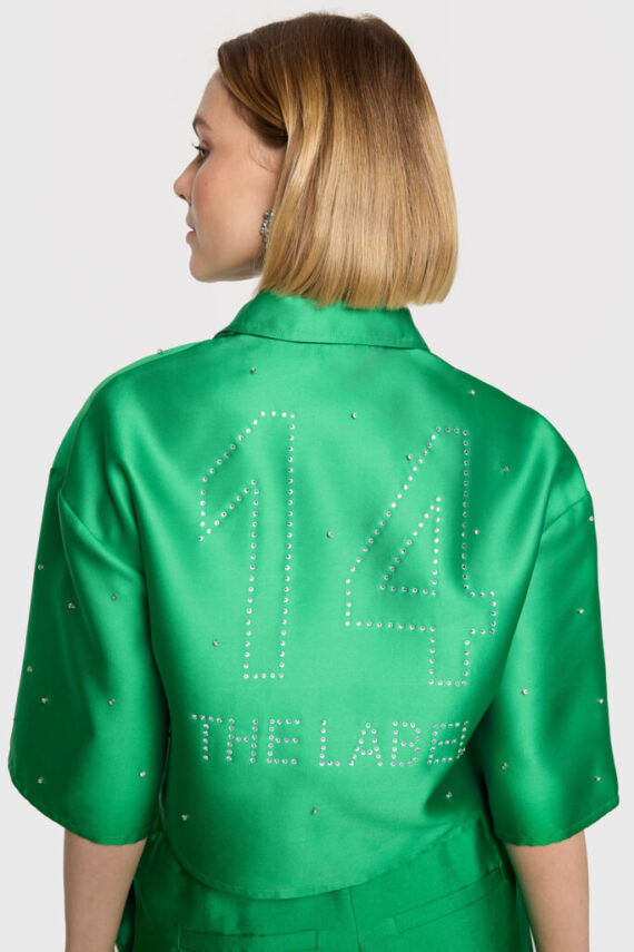 Ladies embellished satin blouse Alix the Label