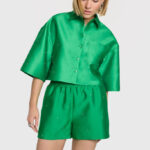Embellished satin blouse Alix the Label