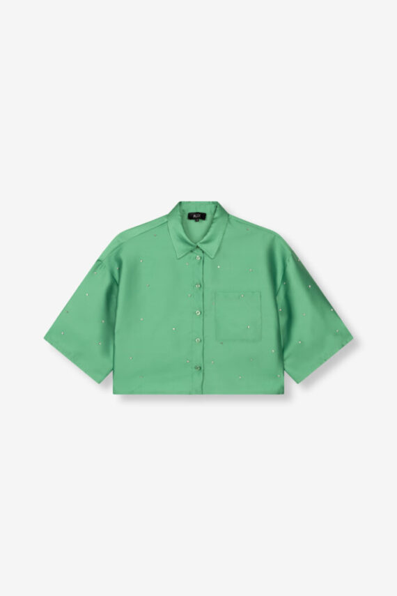 Ladies embellished satin blouse Alix the Label
