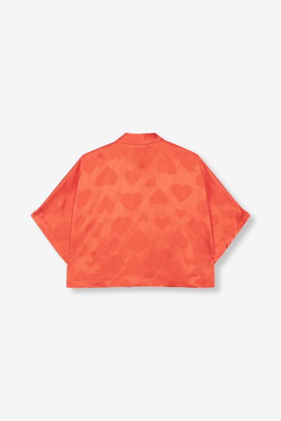 Ladies woven hearts blouse Alix the Label