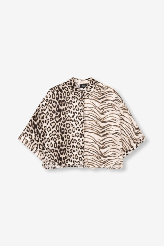 Ladies woven mix blouse Alix the Label