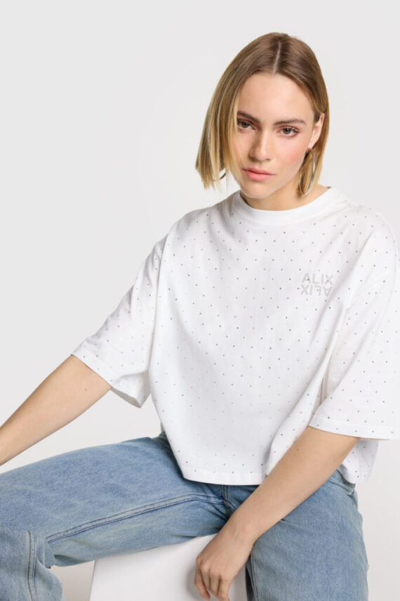 Studded t-shirt wit Alix the Label