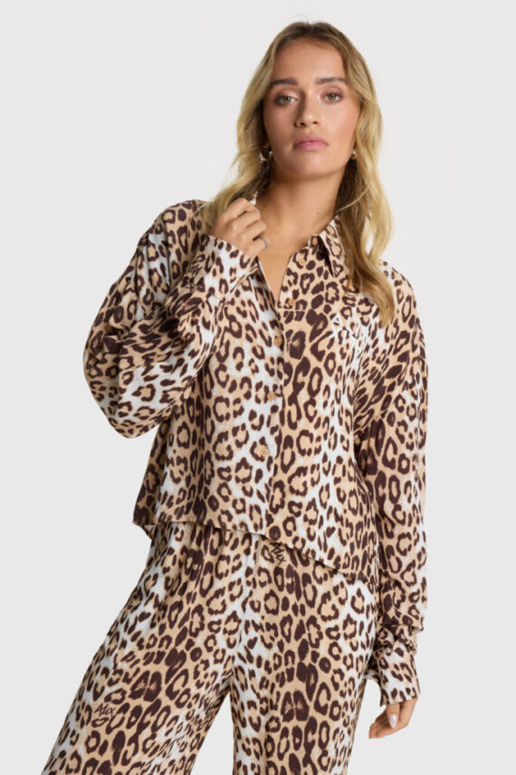 Animal crepe blouse Alix the Label