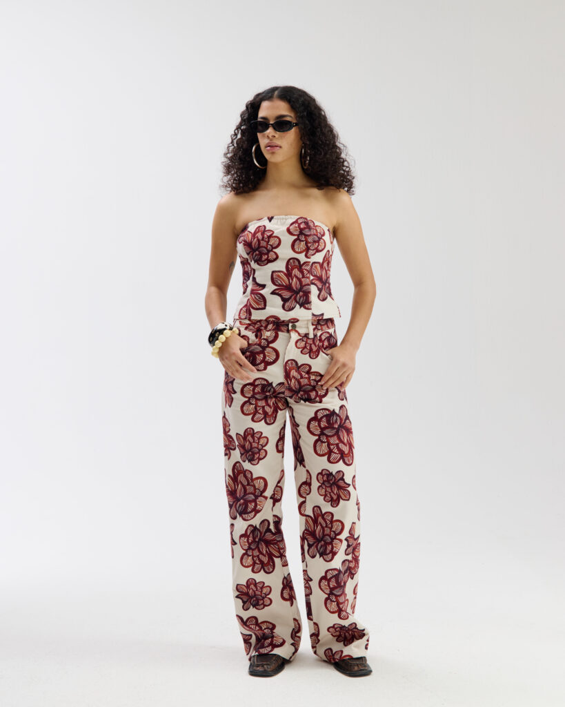 Broek Mayra flower ss6D104 Harper and Yve