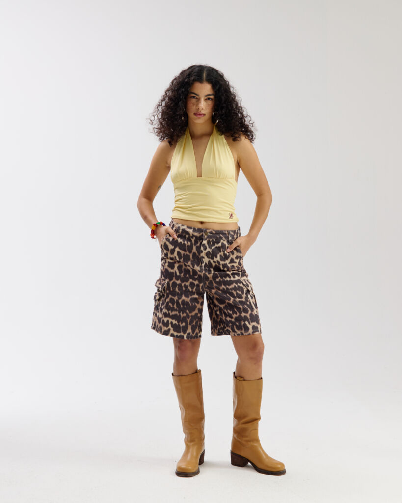 Short scott SS6D103 leopard Harper and yve