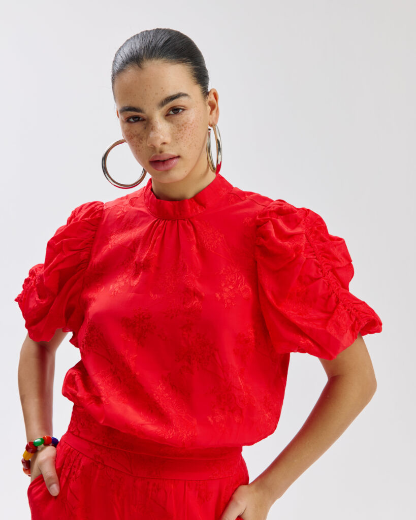 Blouse macey SS6P407 red Harper and yve