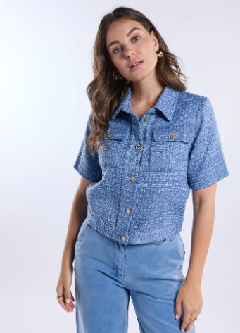 Lourdes Jacket Provence Blue Freebird