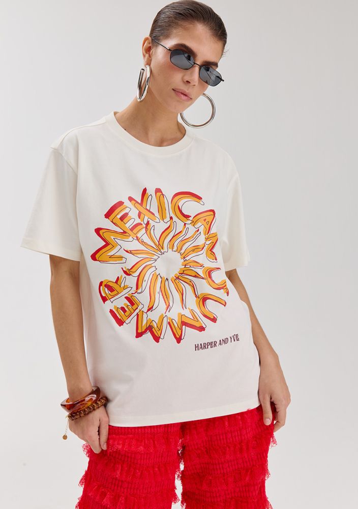 T-shirt mexicansun ecru hs6y308 Harper and Yve