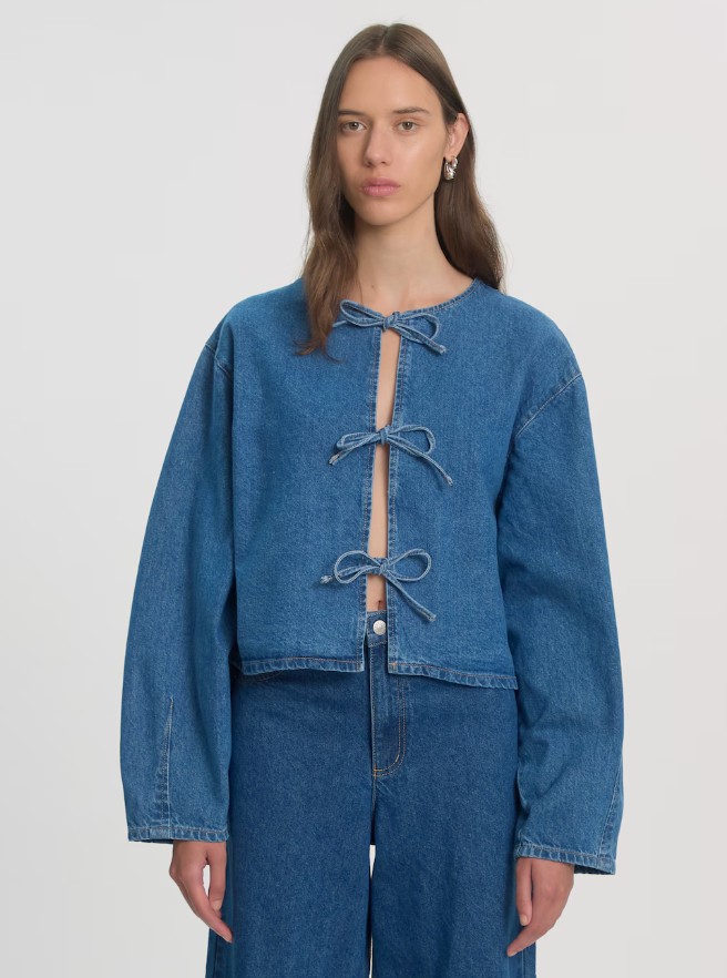 Denim shirt lys bright blue Edited