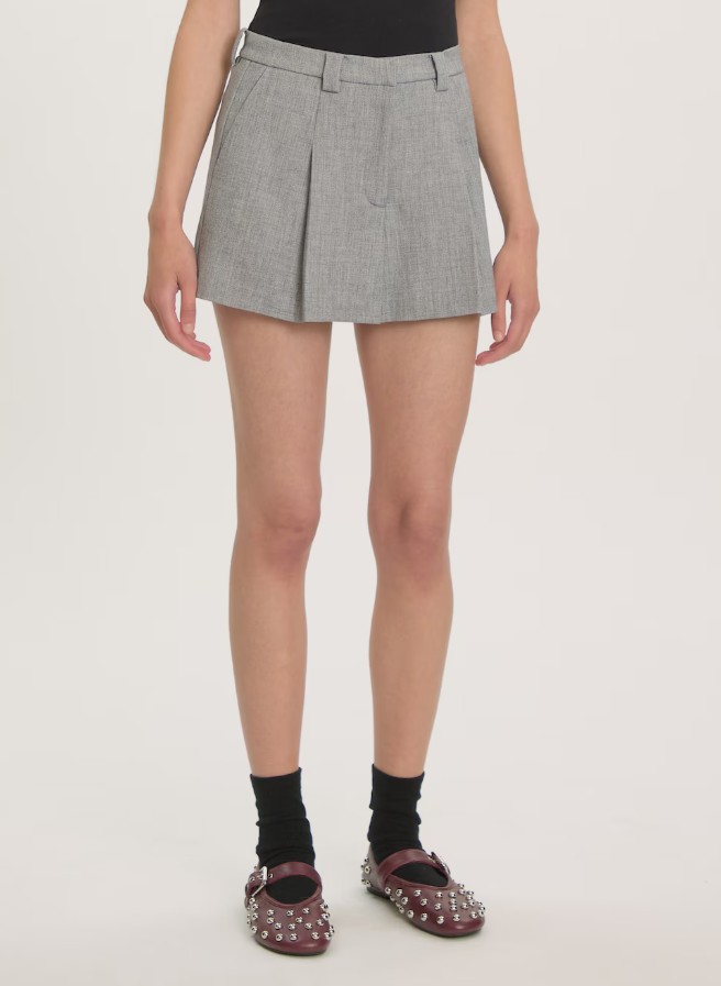 Skort sila grey melange Edited